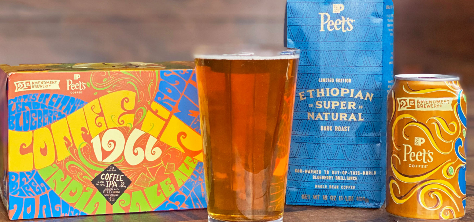 21st  Amendment Brewery and Peet’s Coffee Collaborate for Limited-Edition 1966 Coffee IPA