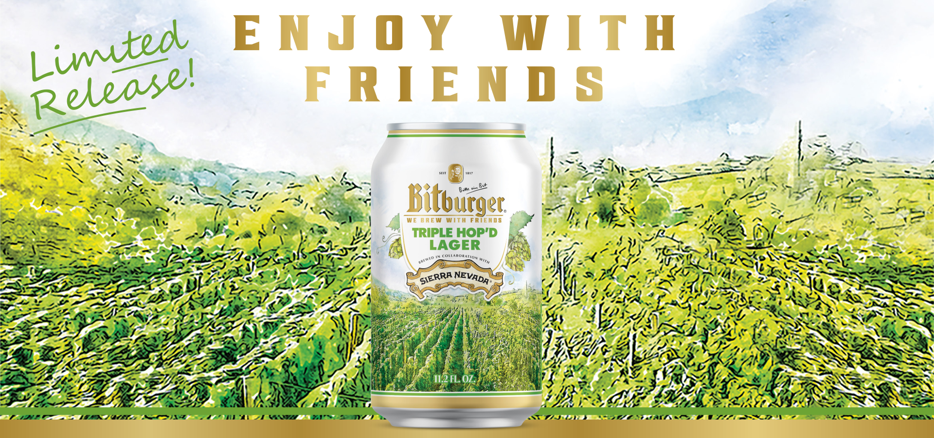 Bitburger Brewery And Sierra Nevada Collaborate On Triple Hop’d Lager For March Release