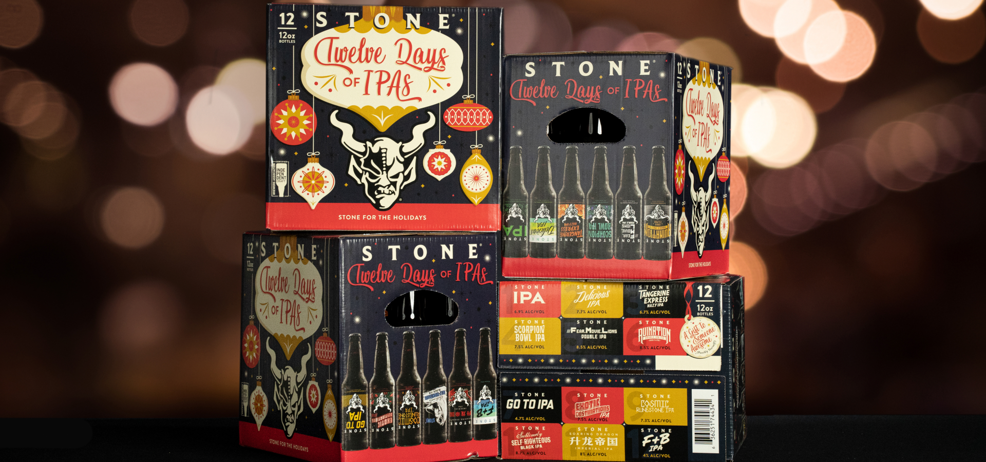 Twelve Days of IPAs in One Festive Box