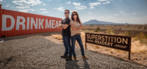 cover image of Jeff and Jenn Hebert, owners of superstition meadery