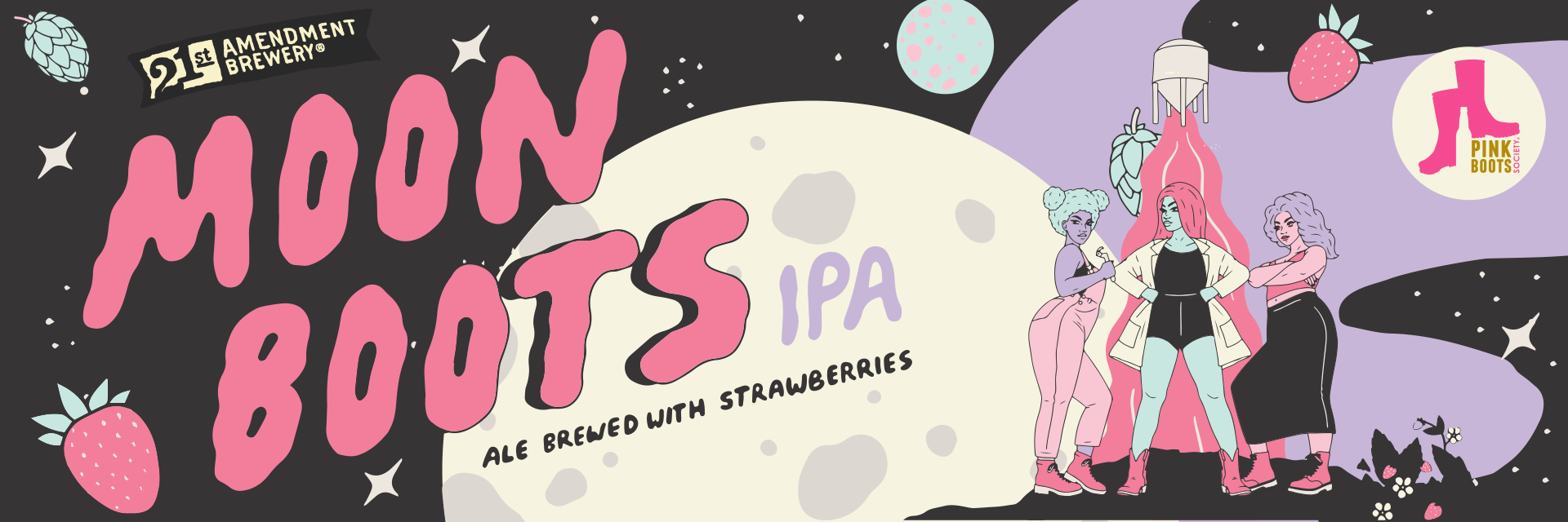 21st Amendment Brewery and Pink Boots Society Collaborate on Moon Boots IPA