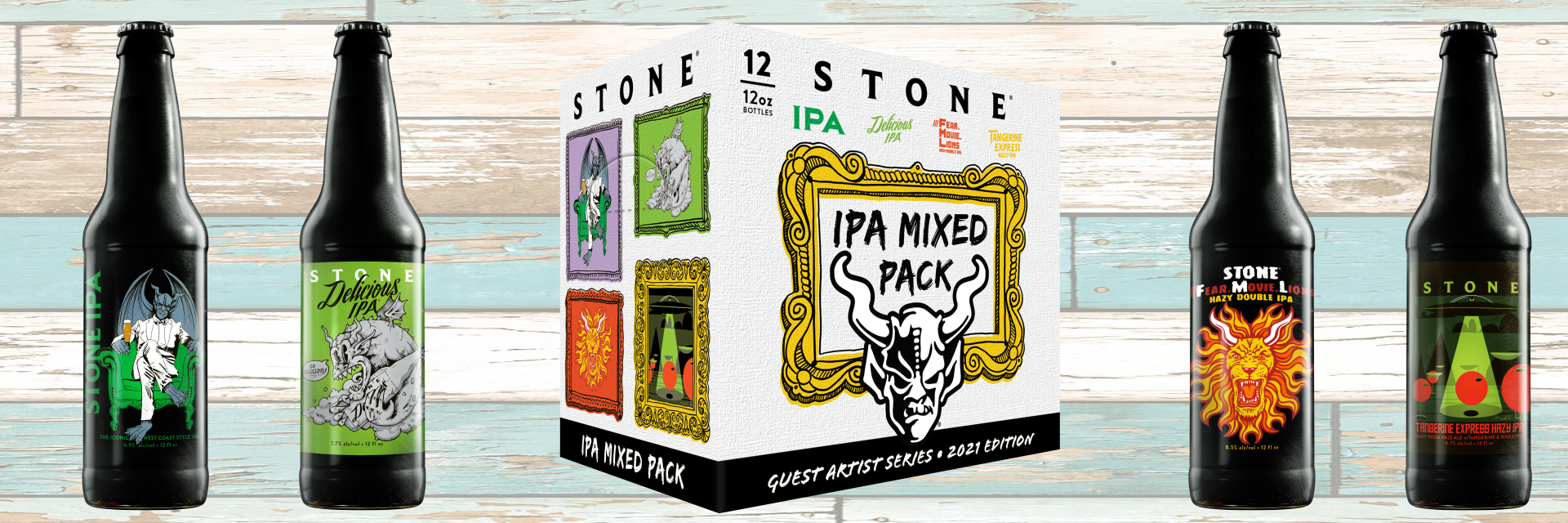 Stone Brewing Lends Labels to Artists in Guest Artist IPA Mixed Pack